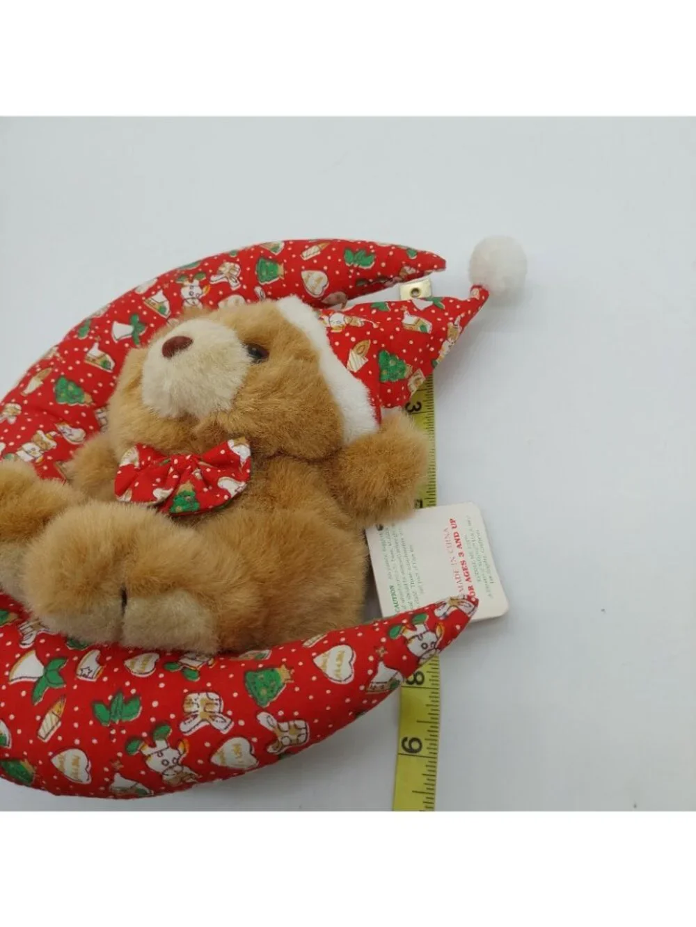 Kuddle Me Toys Christmas Bear On The Moon Plush 10